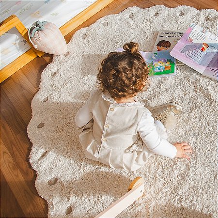 Tapete de Algodão Lorena Canals Picone Marfim 130 x 180 cm