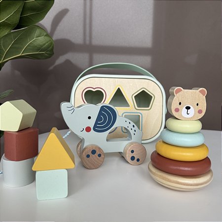 Brinquedo Cesta de Atividades 3 em 1
