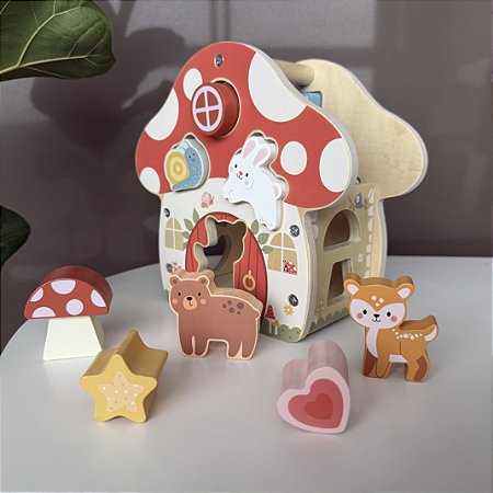 Brinquedo Casinha Cogumelo Encaixe
