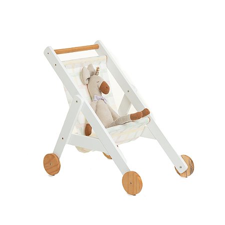 Brinquedo Carrinho de Boneca - Branco