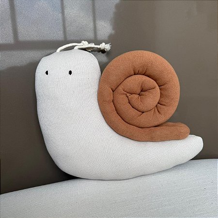 Enfeite de Pano Caracol Marrom