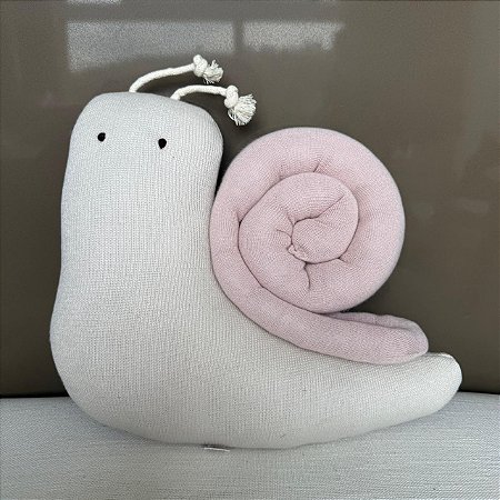 Enfeite de Pano Caracol Rosa