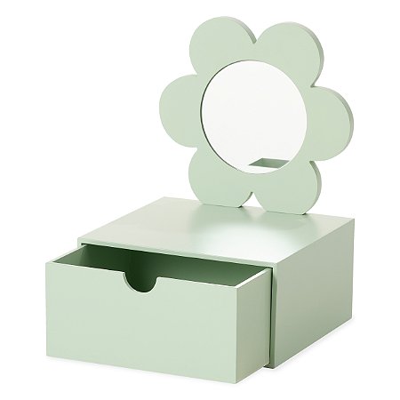 Mini Penteadeira de Bancada Flor - Verde Oliva