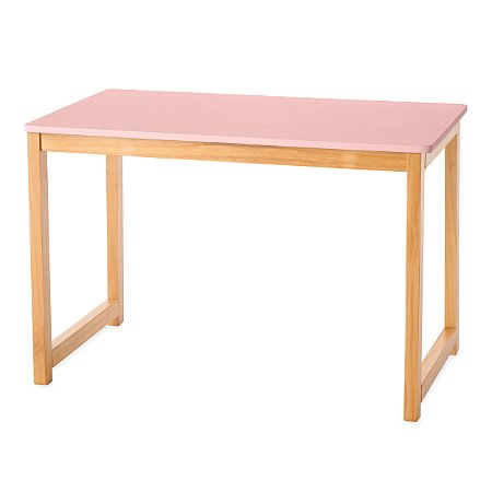 Mesa Retangular Juvenil Luna - Rosa Blush