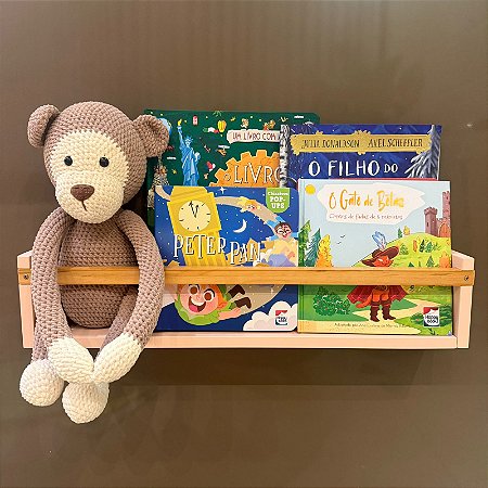 Prateleira de Livros 60cm Rosa - Bella