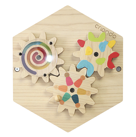 Brinquedo Painel Sensorial Colmeia - Engrenagens