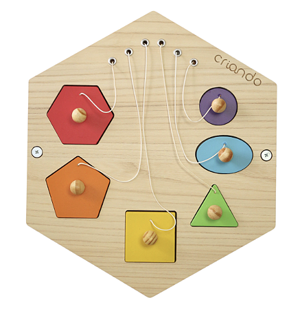 Brinquedo Painel Sensorial Colmeia - Formas de Encaixe