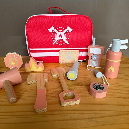 Brinquedo Kit Maleta Bombeiro
