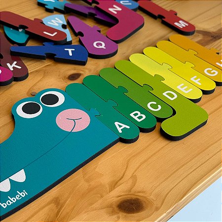 Brinquedo Alfabeto Crocodilo