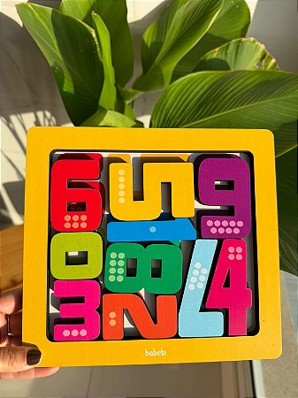 Brinquedo Decorativo Encaixe Números