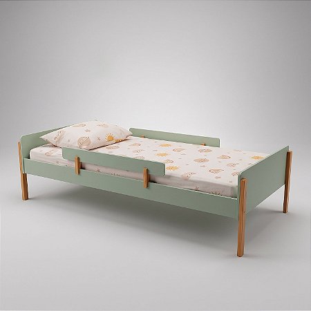 Cama Montessoriana Evolutiva Verde Oliva - Nina