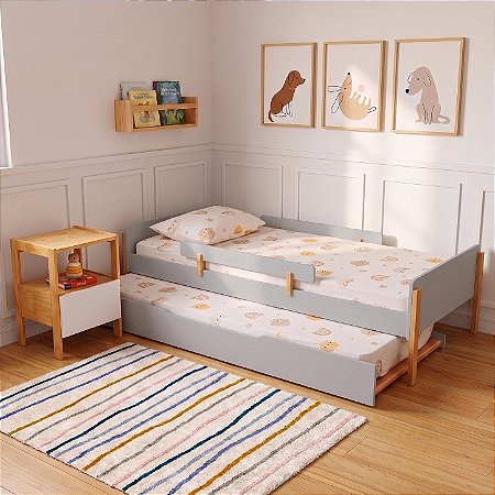 Bicama Infantil Cinza Greige - Nina