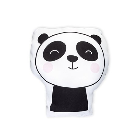 Almofada Infantil Panda Minimalista Preto