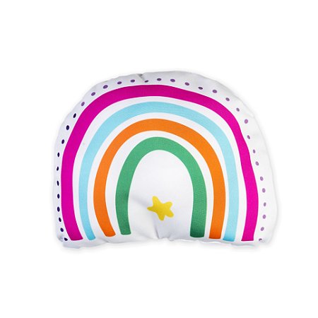 Almofada Infantil Arco-Íris Estrela Colorido