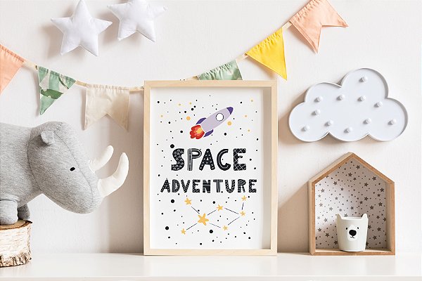 Quadro Infantil Space Adventure