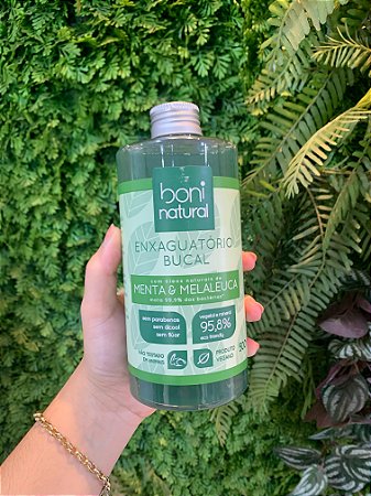 Enxaguatório bucal 500ml Boni Natural - Menta e Melaleuca