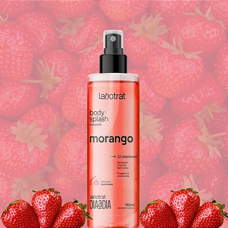 Body Splash Morango - 190ml
