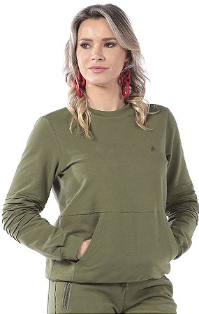 Blusa de Moletom Tática Mochi- Verde