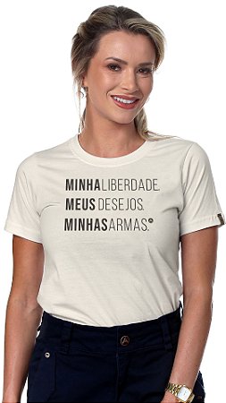 T-shirt ARMÍFERA  Liberdade - OFF White