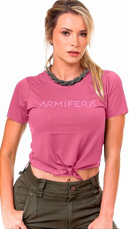 T-shirt Armífera  Amarrar - Rosa