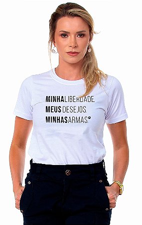 T-shirt ARMÍFERA D'ARC "Liberdade" - Branca