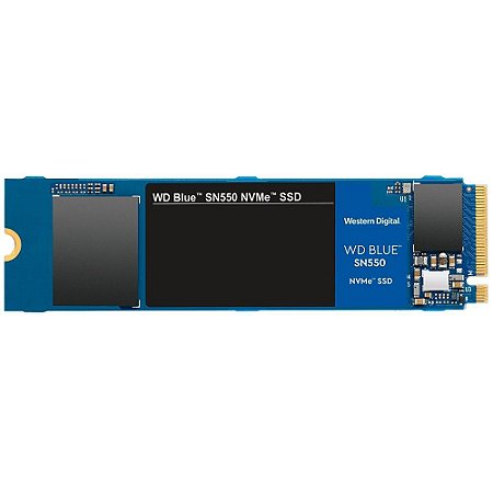 SSD WD Blue SN550, 250GB, M.2, PCIe, NVMe, Leituras: 2400Mb/s e Gravações: 950Mb/s - SM53K5WPA