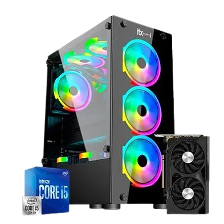 PC Gamer i5 10400f 16gb fonte 500w ssd 480 rx 550 4gb - DTAD9C5MV