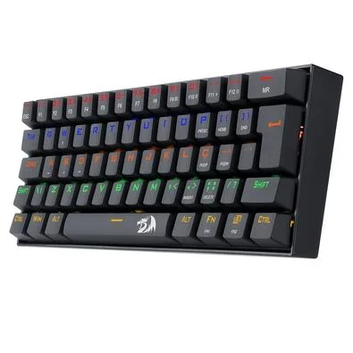 Teclado Mecânico Gamer Redragon Lakshmi, Rainbow Brown, Switch, ABNT2, Preto -CWK8K9W5A