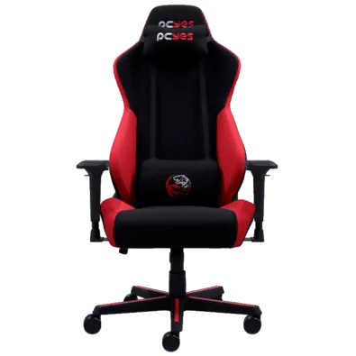 Cadeira Gamer Pcyes Mad Racer V8 Turbo, até 180kg, Inclinação 135º, ergonômica, estofado de poliéster Vermelha-AM4CHJVCW