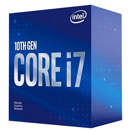 Processador Intel Core i7-10700F, Cache 16MB, 2.9GHz 4.8GHz Max Turbo LGA 1200 - KMSNS2745