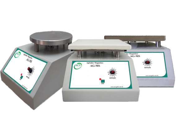 AGITADOR MAGNETICO S/AQUECIMENTO PLATAFORMA ALUMINIO 165X165MM (AGITA DE 5ML a 10L) BIVOLT
