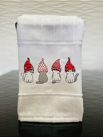Toalha de Natal - Gatos