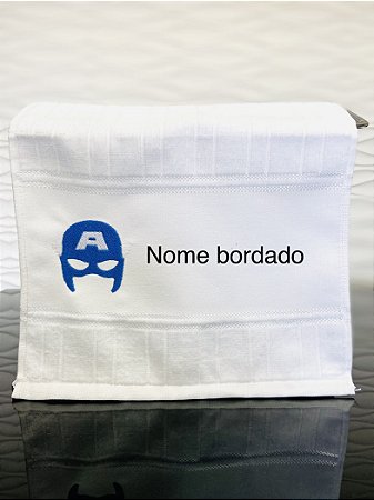 Toalha personalizada - Máscara do Capitão América