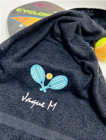 Toalha personalizada Beach Tennis - modelo raquetes