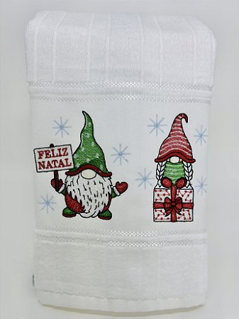 Toalha de Natal - Gnomos