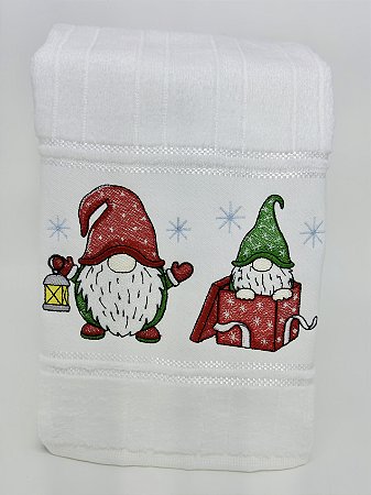 Toalha de Natal - Gnomos