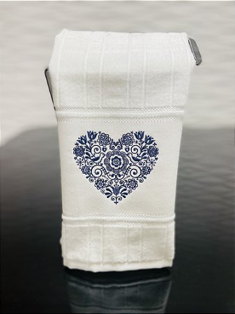Toalha de lavabo Coração Escandinavo