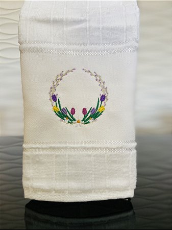 Toalha Guirlanda de tulipas