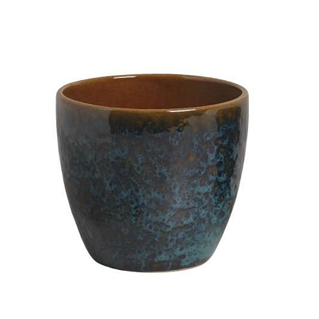 Vaso Orquídea Esmaltado Verde Caramelo