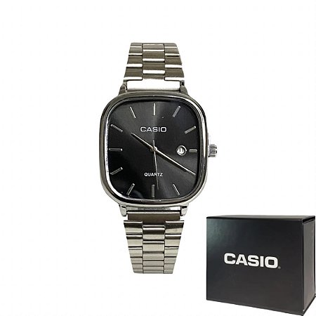 Relógio Casio Vintage A138 Prata Preto