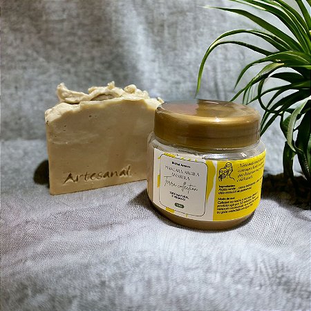 Kit Máscara de Argila Amarela e Sabonete de Argila Amarela