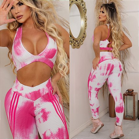 Legging Frizo Tyedie Pink