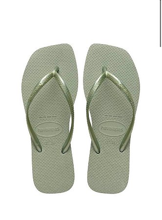 Havaianas slim square lisa verde
