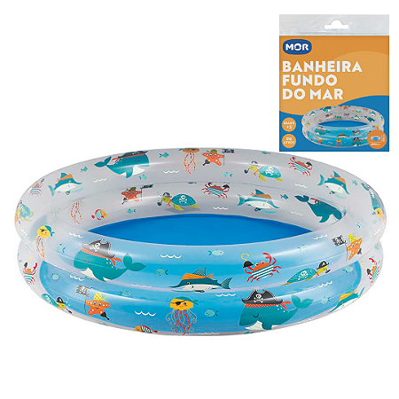 BANHEIRA INFLÁVEL MOR FUNDO DO MAR 90 LITROS