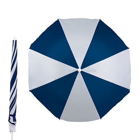 GUARDA SOL MOR AZUL MARINHO E PRATA 1,8 METROS