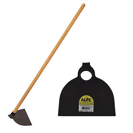 Enxada Mini Forjada Alpe Leve Para Jardinagem Em Aço Com Cabo De 120 cm Excelente Qualidade Original