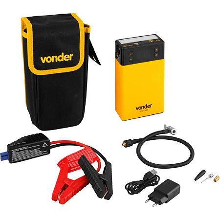 AUXILIAR DE PARTIDA PORTÁTIL C/ COMPRESSOR 12.000 mAH