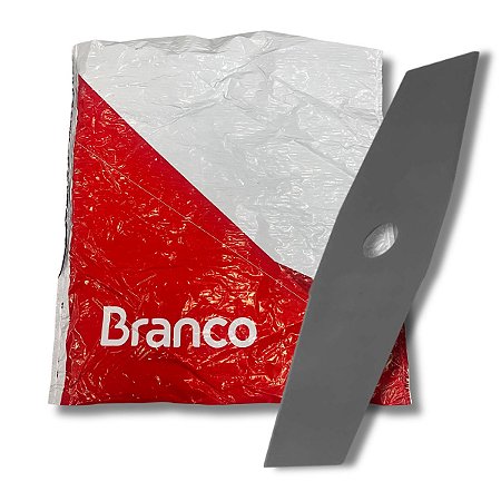 Lâmina 2 Pontas Para Roçagem E Cortes Modelo BR220E Branco Excelente Com Alta Qualidade E Resistente