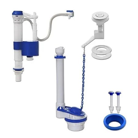 KIT COMPLETO PARA CAIXA DE DESCARGA ACOPLADA BLUKIT