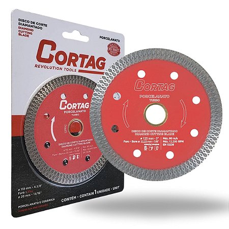 DISCO DE CORTE DIAMANTADO CORTAG